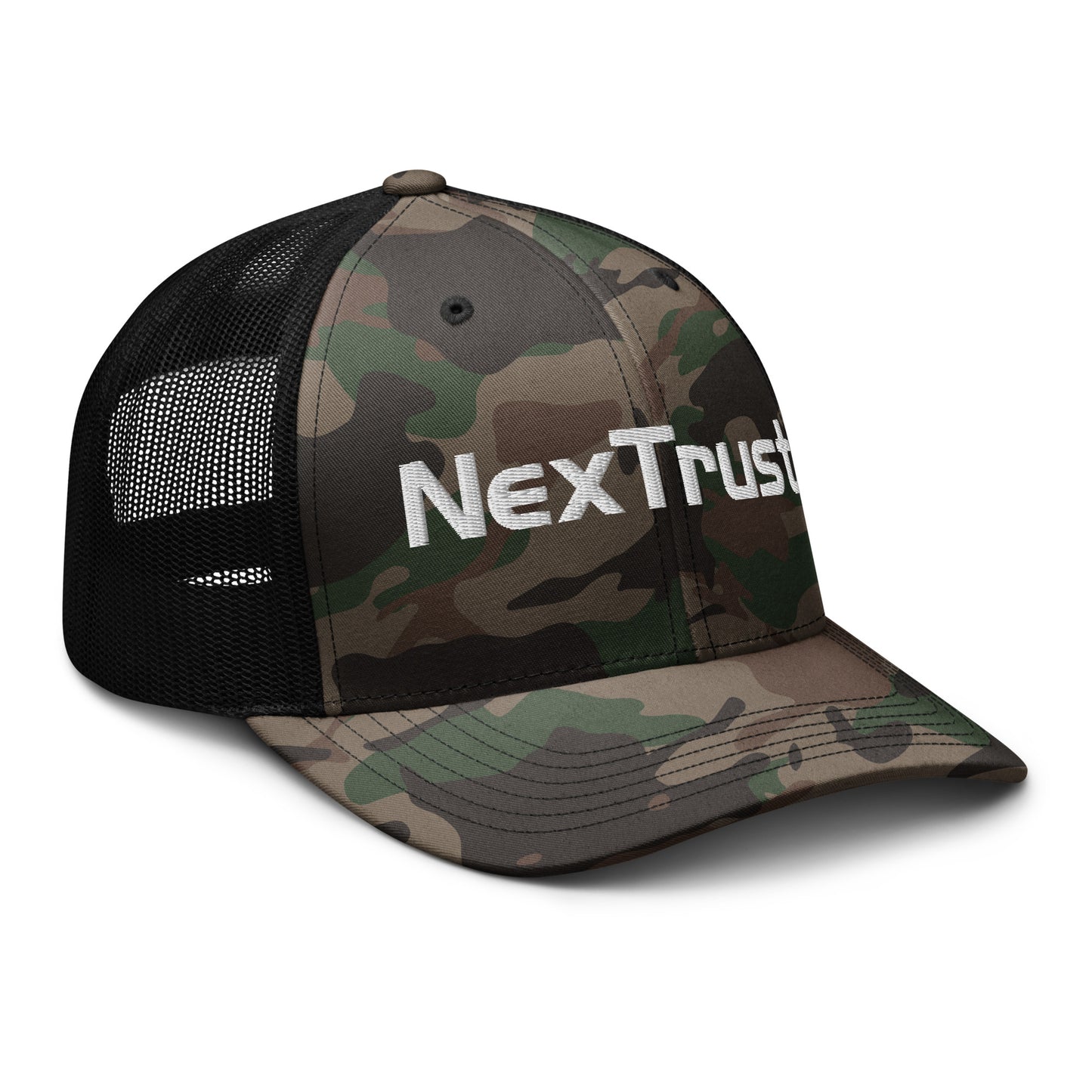 Camouflage trucker hat