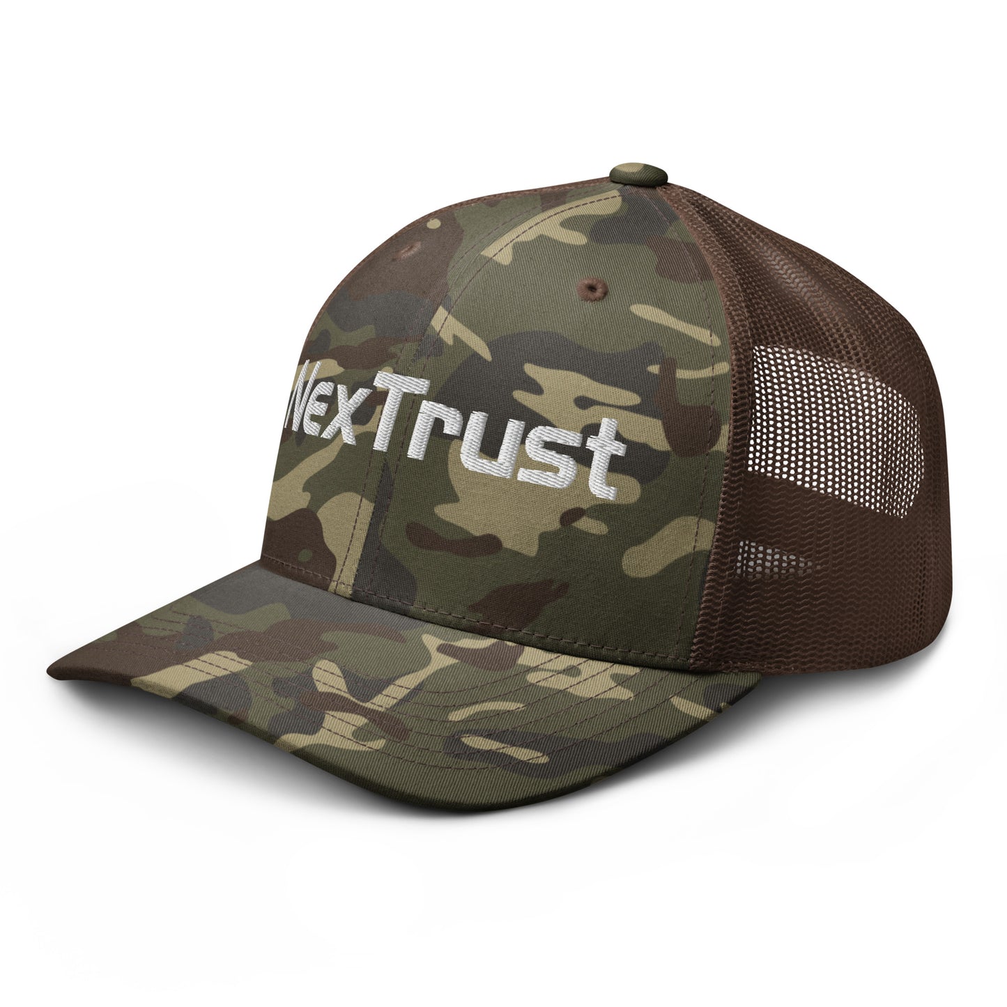 Camouflage trucker hat